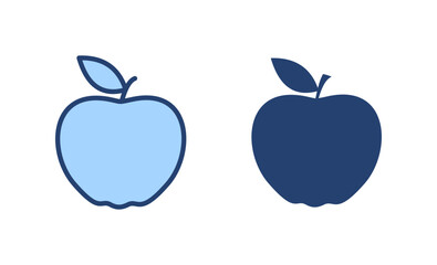 Apple icon vector. Apple sign and symbols for web design.