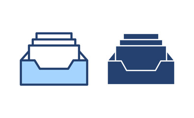 Archive folders icon vector. Document vector icon. Archive storage icon.