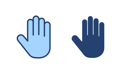 Obraz premium Hand icon vector. hand sign and symbol. palm