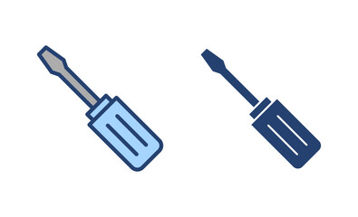 Screwdriver icon vector.tools sign and symbol