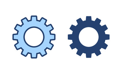 Setting icon vector. Cog sign and symbol. Gear Sign