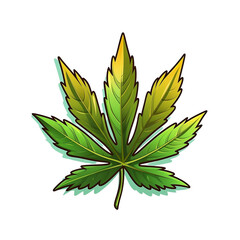 Cannabis Leaf Leaves No Background Applicable to any context Perfect for print on demand Merchandise