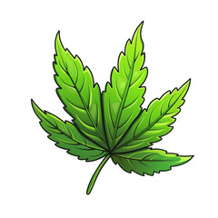 Cannabis Leaf Leaves No Background Applicable to any context Perfect for print on demand Merchandise