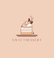 logo with dessert.