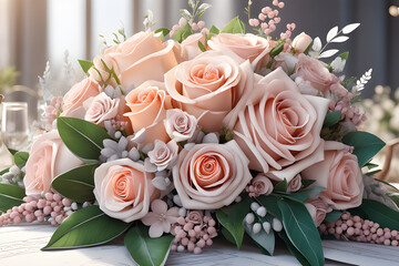 beautiful wedding bride.
Generative AI