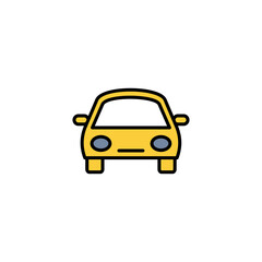 Car icon vector for web and mobile app. car sign and symbol. small sedan