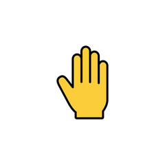 Fototapeta premium Hand icon vector for web and mobile app. hand sign and symbol. hand gesture