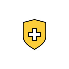 Health insurance icon vector for web and mobile app. Insurance document sign and symbol