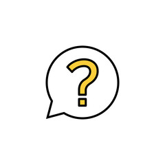 Question icon vector for web and mobile app. question mark sign and symbol
