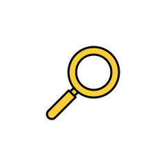 Search icon vector for web and mobile app. search magnifying glass sign and symbol