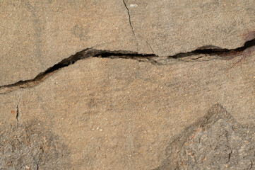 Broken concrete wall background and texture.