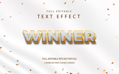 Winner 3d Editable text effect