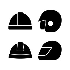 Helmet icon vector. safety helmet icon