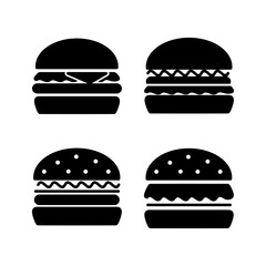 Burger icon vector. hamburger logo icon. fast food icon