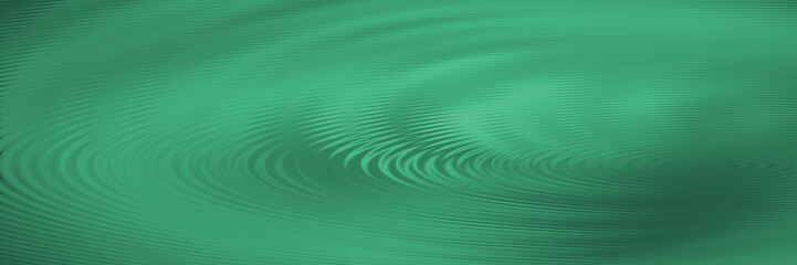 Green abstract blured banner background with tonal transitions and waves.