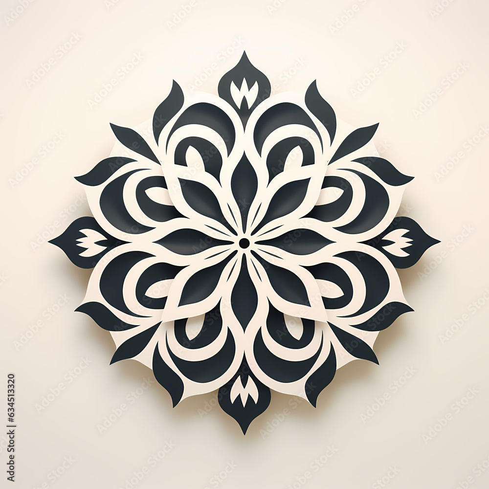 Wall mural ornament design