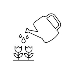 Watering pot icon design. isolated on white background. vector illustration