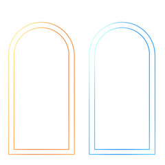 Gradient frames with two different color