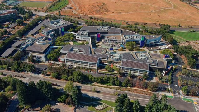 Googleplex, Google headquarters, A Silicon Valley campus. Mountain view