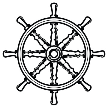 ship steering wheel	
