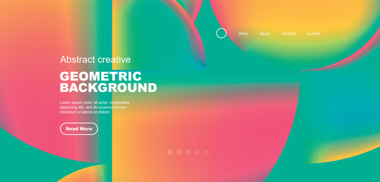 Futuristic concept vector geometric background