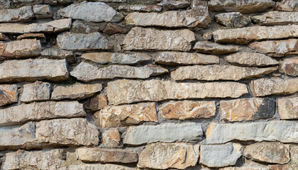 Background of unshape stone or rock wall