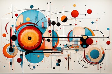 minimalist design using AI, focusing on simple shapes, clean lines, and a limited color palette to convey a clear and modern aesthetic.