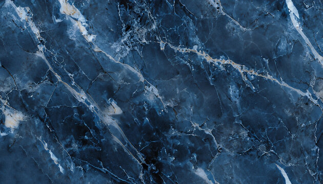 blue dark marble texture for background