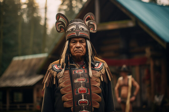 West coast first nations chief. Haida, Tlingit. Elder. 
