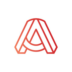 Monogram design vector logo. Monogram initial letter mark A logo design. Monogram design vector logo. Monogram initial letter mark A logo design simple A monogram