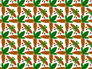 seamless pattern with carrots