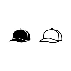 Baseball hat sketch icon for web, mobile and infographics color editable