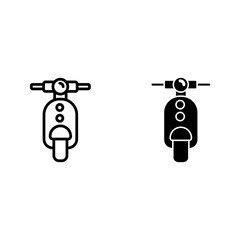 scooter or motorbike icon color editable