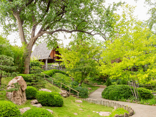 Exterior view of the garden of Fort Worth Botanic Garden