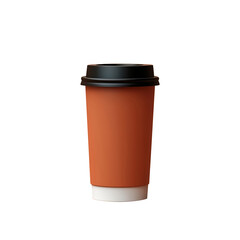 Brown Coffee Mug isolated on white background