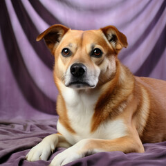 A faithful Shiba Inu patiently waits for a command.