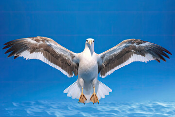 A proud Albatross with a wide wingspan symbolizing freedom and resilience.