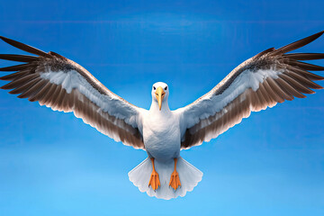 A proud Albatross with a wide wingspan symbolizing freedom and resilience.