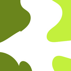 Green Abstract Shapes Frame Background