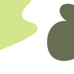 Green Abstract Shapes Frame Background