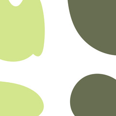 Green Abstract Shapes Frame Background