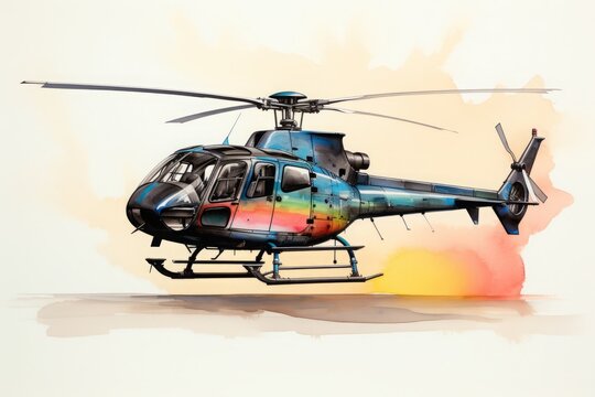 ヘリコプターの画像,Generative AI AI画像