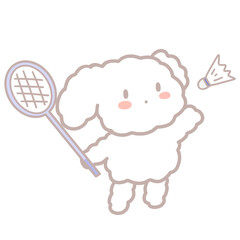 Badminton cutie