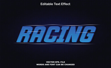 Racing 3d style editable text effect, racing text effect, racing 3d editable text effect template, speed text effect, fast text effect, racing in blue text effect
