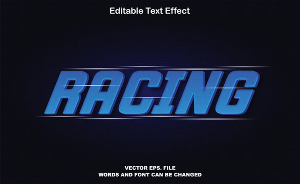 Racing 3d style editable text effect, racing text effect, racing 3d editable text effect template, speed text effect, fast text effect, racing in blue text effect