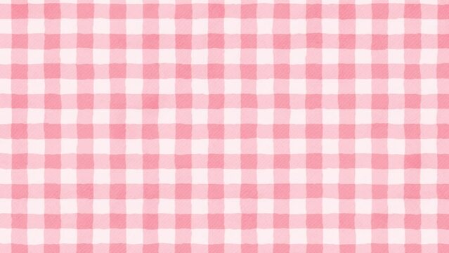 plaid animation. Watercolor pink cross.Looping video background.(052)