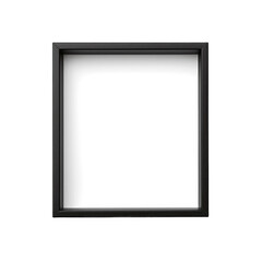 Minimalist Black Frame. Transparent Inside and Background 6