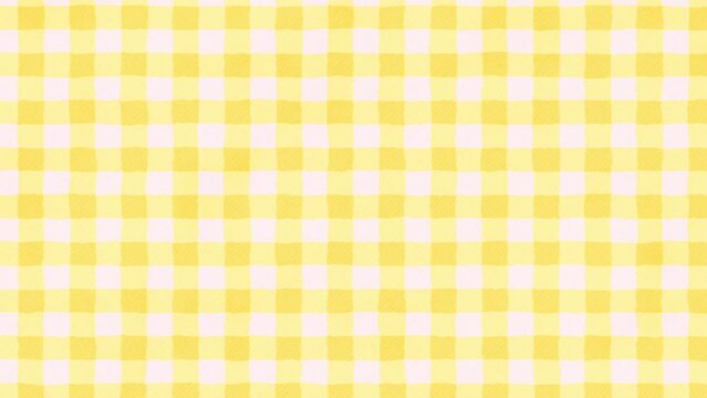plaid animation. Watercolor yellow cross.Looping video background.(052)