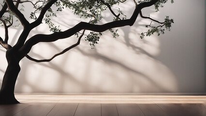 tree in the morning
