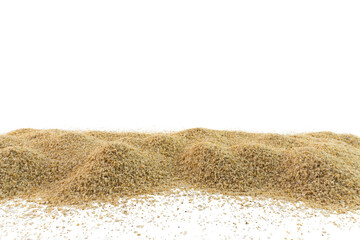 Pile of Sand Isolated on White Background